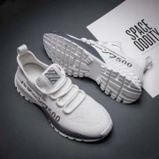 Fashionable Fabrics Sneaker Shoes for Men- Black& White Color
